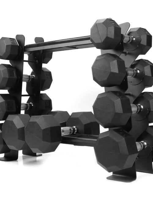 Load image into Gallery viewer, Heavy-Duty Dumbbell Rack – Dumbbell Storage Rack, Holds up to 400 Lbs. – 2 Tiers Rack, Ideal for 5-30 Lbs. Dumbbells – Compact Design, Ideal Home Gym Equipment
