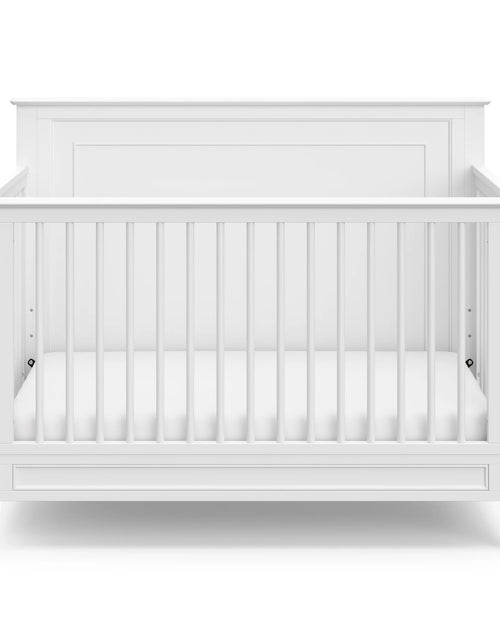 Load image into Gallery viewer, Solstice 5-In-1 Convertible Baby Crib, White
