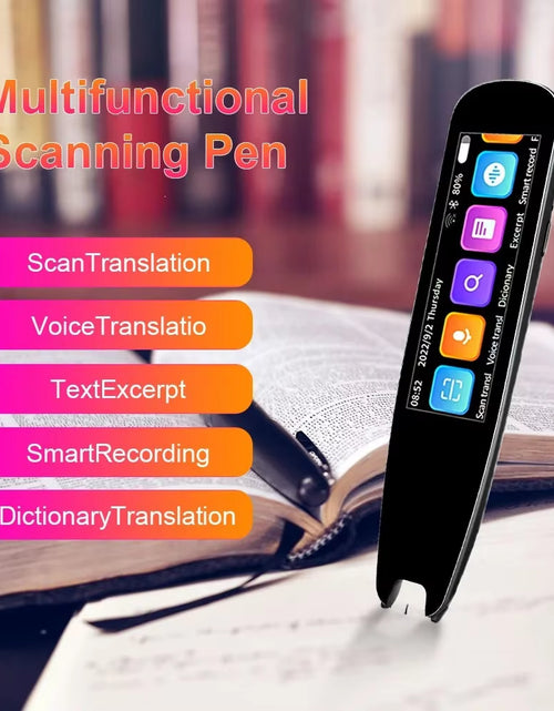 Load image into Gallery viewer, Smart Multifunctiontranslation Real Time Languages Translator Business Dictionary Pen Voice Scan Translator Pen
