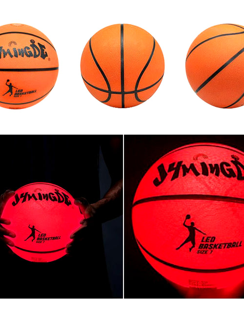 Load image into Gallery viewer, Light up Basketball High Brightness LED Growing Rubber Basketball for Training Freestyle Performances
