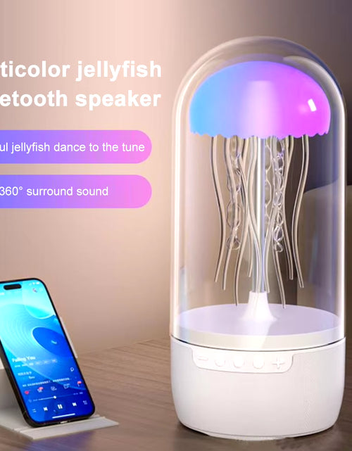 Load image into Gallery viewer, Creative Colorful Jellyfish Lamp with Bluetooth-Compatible Speaker Hifi Stereo Jellyfish Night Light 1800Mah LED Jellyfish Light
