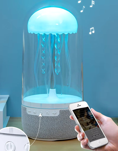 Load image into Gallery viewer, Creative Colorful Jellyfish Lamp with Bluetooth-Compatible Speaker Hifi Stereo Jellyfish Night Light 1800Mah LED Jellyfish Light
