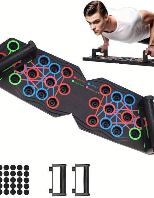 Load image into Gallery viewer, 1Pc Multifunctional Push up Board, Portable Foldable Push-Up Board, Home Workout Equipment, for Chest Muscle Exercise
