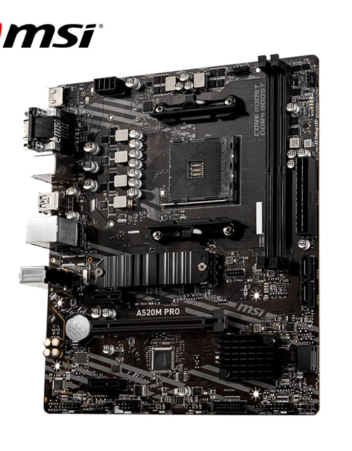 Load image into Gallery viewer, AMD A520M PRO Motherboard Support Ryzen CPU R3 R5 R7 5000 &amp; 3000 Series Mainboard AM4 M.2 NVME Dual Channel DDR4 Full New
