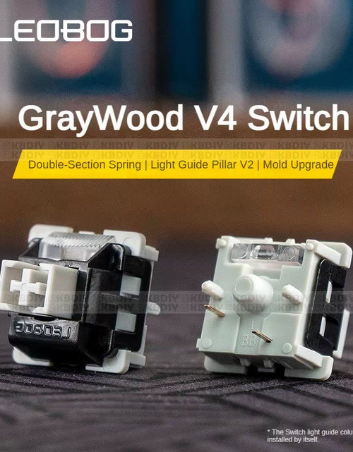 Load image into Gallery viewer, Graywood V4 V3 Switch Linear POM HIFI Switches for Custom Mechanical Keyboard KIT 3/5Pin DIY Gaming Accessories GMK67
