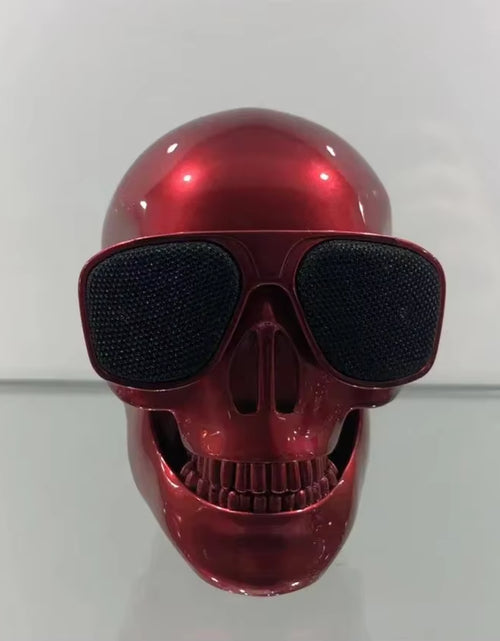 Load image into Gallery viewer, Skull Head Speaker Portable Mini Bluetooth-Compatible Wireless HD Stereo Speakers Skull Head Subwoofer Creative Home Ornament
