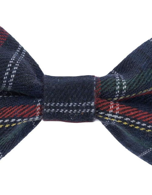 Load image into Gallery viewer, Scottish Tartan Bowtie Dog Collar &amp; Leash Set with Detachable Bow Tie for Girl or Boy Dogs Comfortable Plaid Pattern, Fully Adjustable, Great Pet Gift
