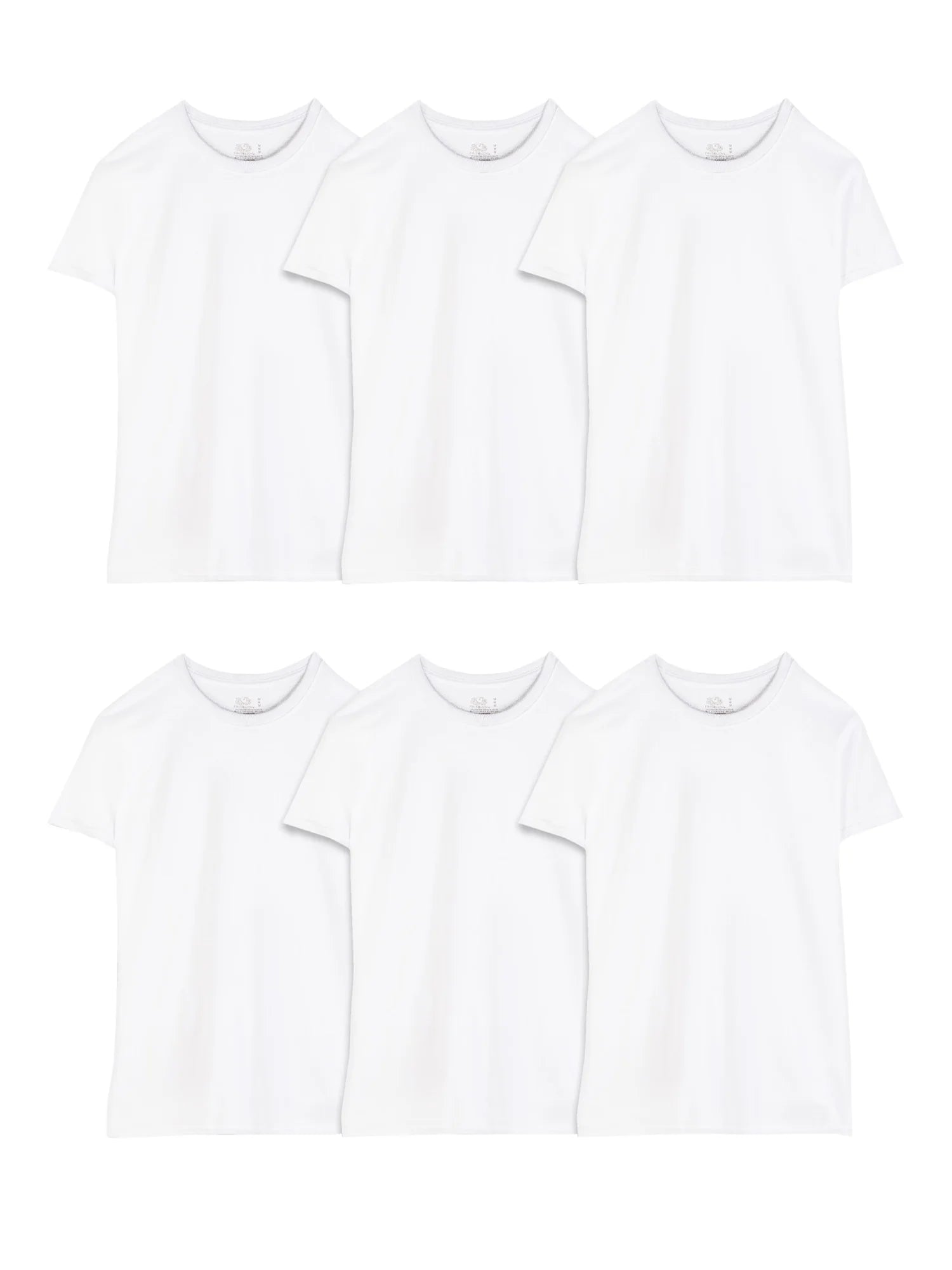 Men'S Eversoft Crew Undershirts – 6-Pack, Moisture-Wicking, White & Assorted, S-3XL & Big/Tall