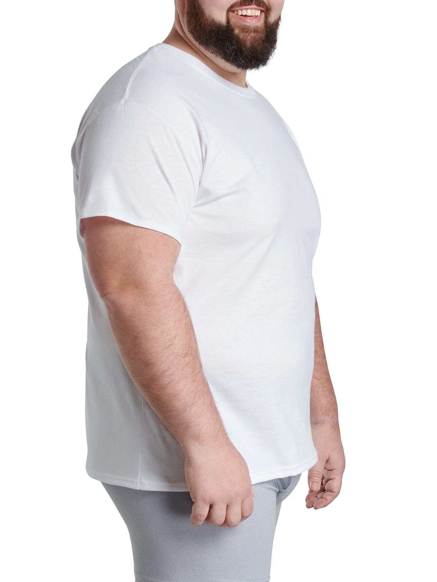 Men'S Eversoft Crew Undershirts – 6-Pack, Moisture-Wicking, White & Assorted, S-3XL & Big/Tall