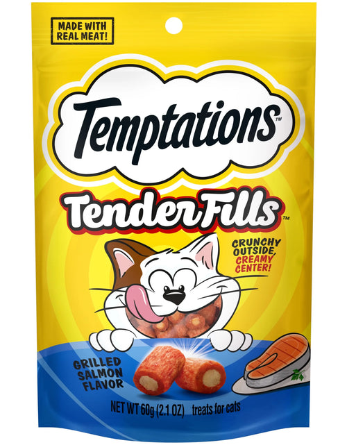 Load image into Gallery viewer, Tender Fills Grilled Salmon Flavor Soft Chew Treats for Adult Cats, 2.1 Oz Pouch
