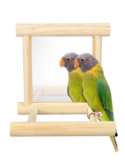 Load image into Gallery viewer, Bird Toy, Bird Mirror for Parakeet Cockatoo Cockatiel Conure Lovebird Canaries
