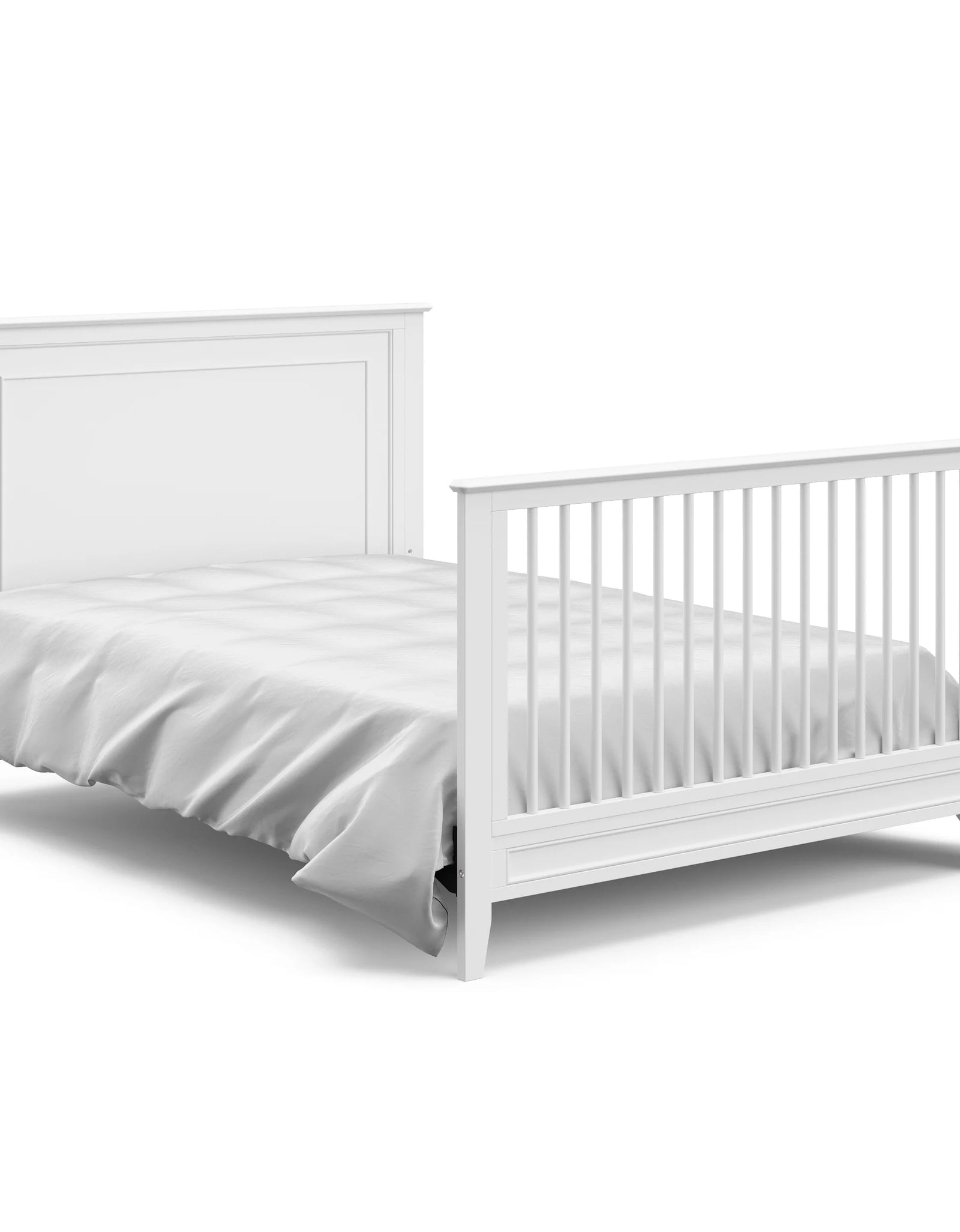 Solstice 5-In-1 Convertible Baby Crib, White