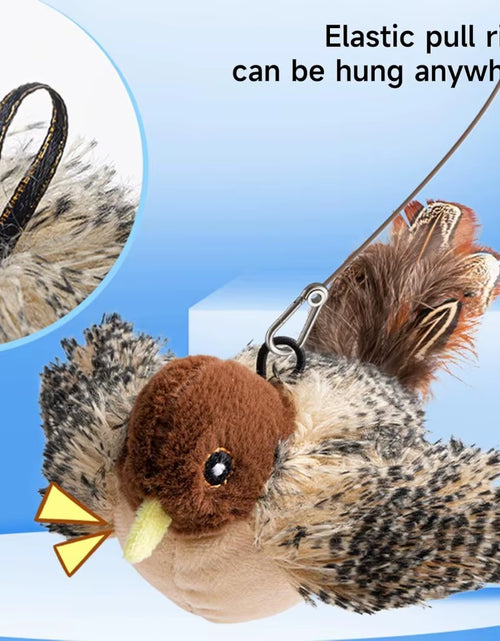 Load image into Gallery viewer, Flapping Bird Cat Toy, Interactive Flappy Bird Cat Toy Bird Toy for Cats, Simulated Chirping Bird Cat Toy, Interactive Cat Toy
