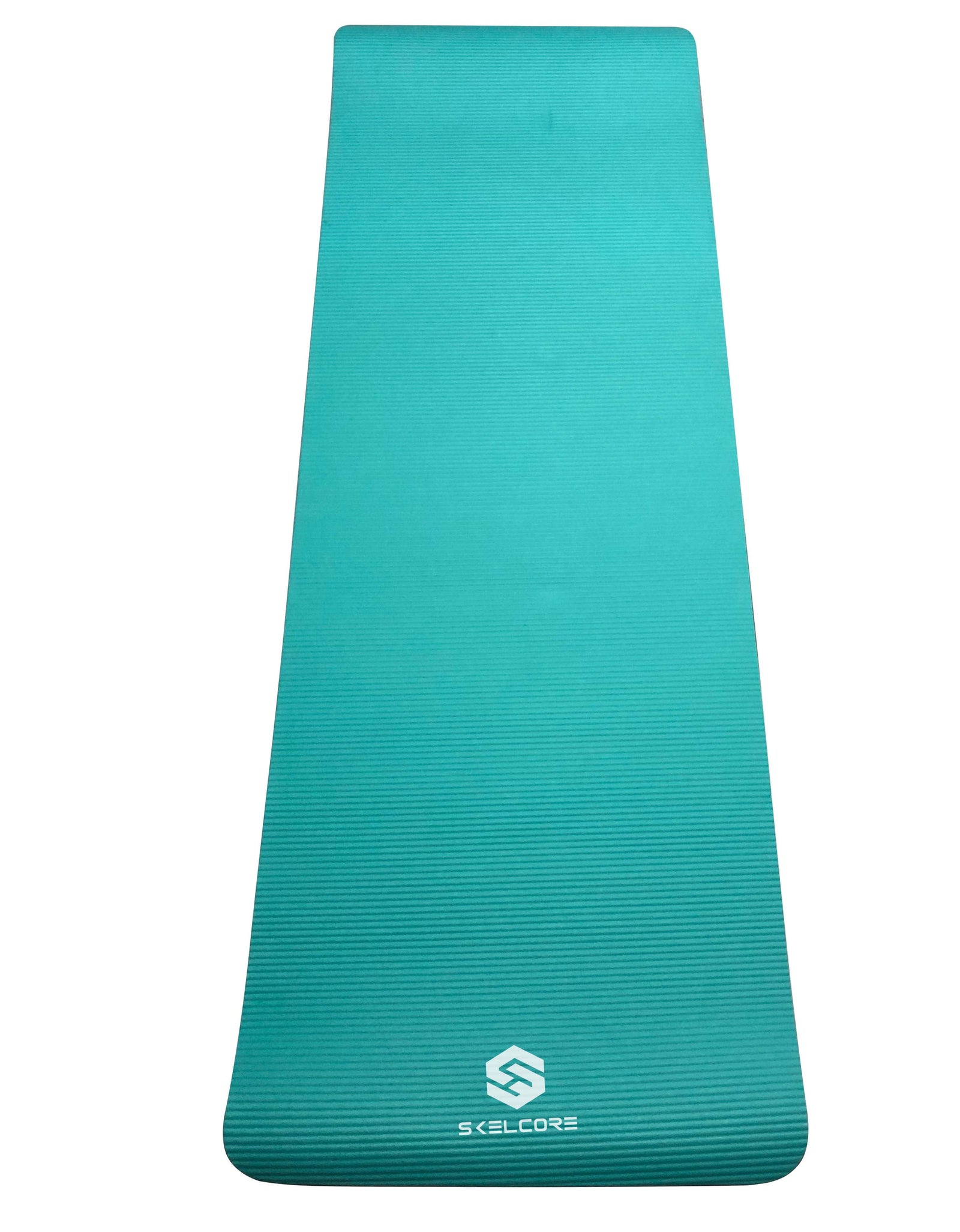 10Mm Extra Long, Non-Slip Exercise Mat with Carrying Strap, Teal