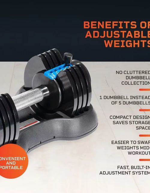 Load image into Gallery viewer, Adjustable Dumbbells - 15Lb 25Lb 43Lb 55Lb 90Lb 6In1 Dumbbells Adjustable Weight Steel, Compact Quick Adjustable Dumbbells Set
