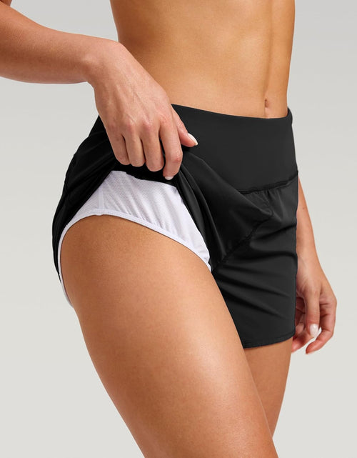 Load image into Gallery viewer, Women&#39;S Running Shorts with Mesh Liner 3&quot; Workout Athletic Shorts for Women with Phone Pockets
