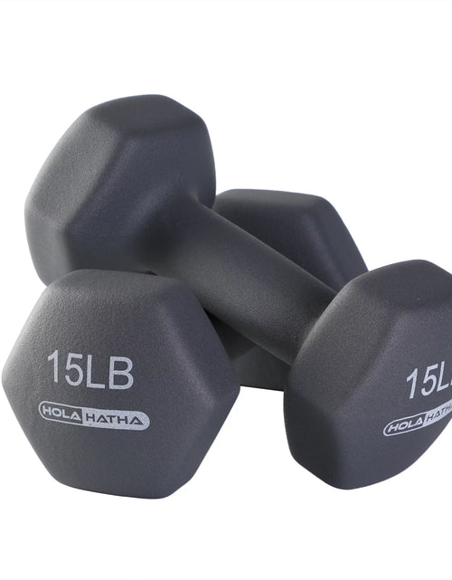 Load image into Gallery viewer, 2, 3, and 5 Pound Neoprene Dumbbell Free Weight Set with Rack
