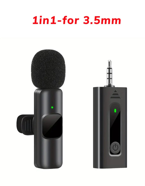 Load image into Gallery viewer, Professional Wireless Lavalier Microphone Perfect for Interviews Podcasts,Vlogs Videos for Iphone&amp;Ipad-For Android,Ios and 3.5Mm
