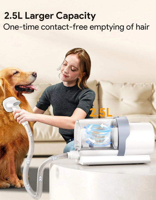 Load image into Gallery viewer, Dog Grooming Kit &amp; Vacuum, Suction 99% Pet Hair, 2.5L Large Capacity Dust Cup, 5 Pet Grooming Tools, Low Noise Dog Hair Remover Pet Grooming Supplies for Dogs Cats
