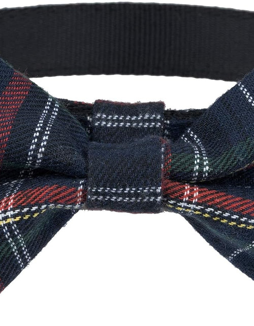 Load image into Gallery viewer, Scottish Tartan Bowtie Dog Collar &amp; Leash Set with Detachable Bow Tie for Girl or Boy Dogs Comfortable Plaid Pattern, Fully Adjustable, Great Pet Gift
