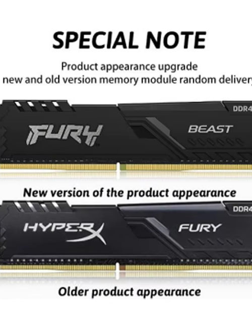 Load image into Gallery viewer, Fury Memoria DDR4 8GB 16GB 32GB RAM 3600Mhz 3200Mhz 2666Mhz 2400Mhz 2133Mhz Desktop RAM 1.2V DIMM PC-21300 25600
