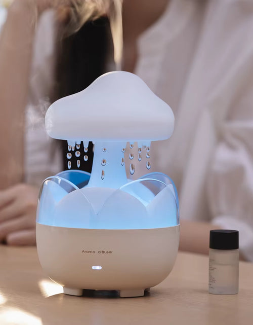 Load image into Gallery viewer, Mushroom Rain Air Humidifier Electric Aroma Diffuser Colorful Night Lights Rain Cloud Smell Distributor Relax Water Drops Sounds
