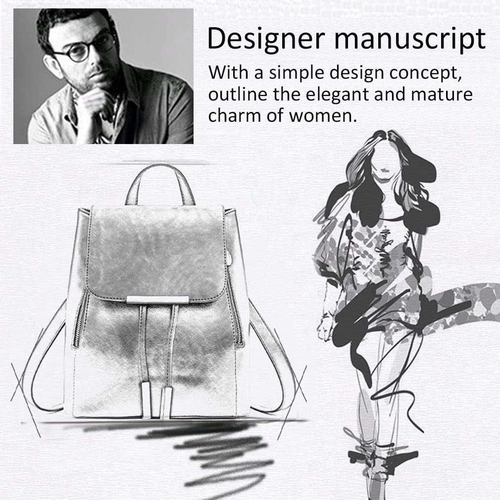 Womens Bag Backpack Purse PU Leather Zipper Bags Fashion Casual Rucksack Satchel and Handbag…