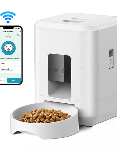 Load image into Gallery viewer, 2L Cat Timing Feeder Tuya APP Smart Cat Feeder Pet Dog Food Automatic Dispenser Suitable for Small Cats and Dogs Remote Feeding
