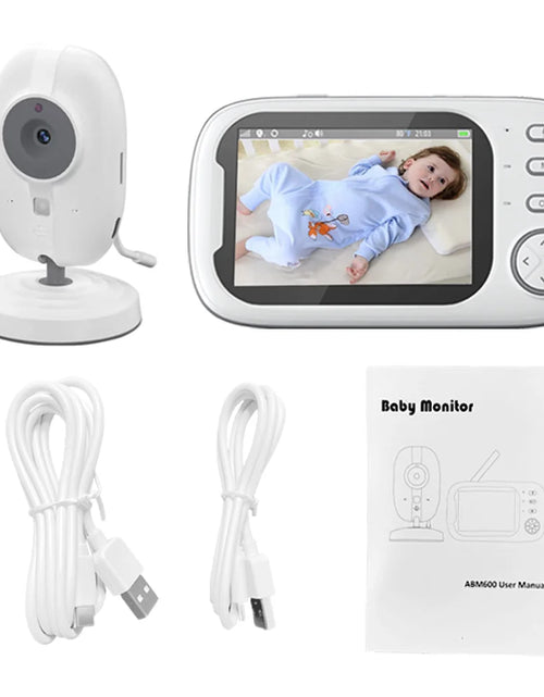 Load image into Gallery viewer, New 3.5 Inch Wireless Video Baby Monitor Night Vision Temperature Monitoring 2 Way Audio Talk Baby Nanny Security Camera
