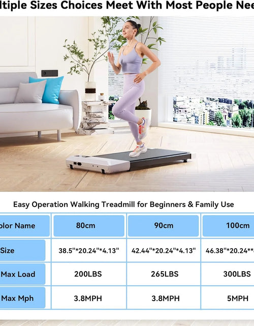 Load image into Gallery viewer, Walking Pad, Walking Treadmill under Desk Treadmill 2 in 1 for Home/Office with Remote Control, Small Treadmill with LED Display(White)
