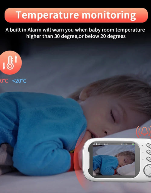 Load image into Gallery viewer, New 3.5 Inch Wireless Video Baby Monitor Night Vision Temperature Monitoring 2 Way Audio Talk Baby Nanny Security Camera
