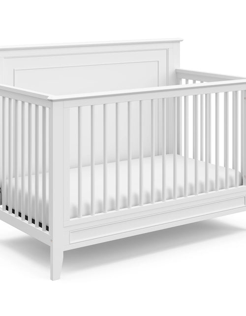 Load image into Gallery viewer, Solstice 5-In-1 Convertible Baby Crib, White
