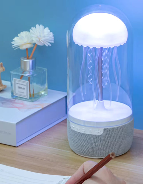 Load image into Gallery viewer, Creative Colorful Jellyfish Lamp with Bluetooth-Compatible Speaker Hifi Stereo Jellyfish Night Light 1800Mah LED Jellyfish Light
