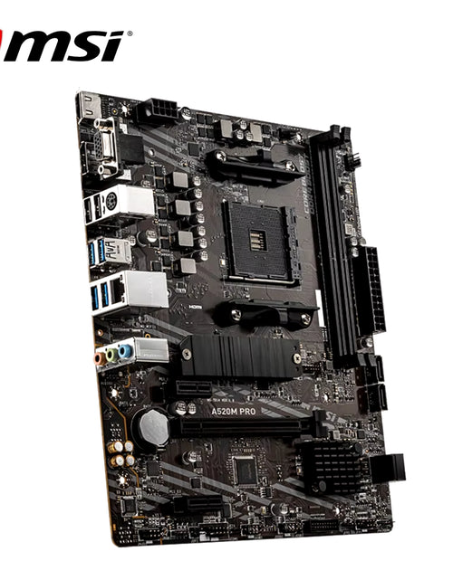 Load image into Gallery viewer, AMD A520M PRO Motherboard Support Ryzen CPU R3 R5 R7 5000 &amp; 3000 Series Mainboard AM4 M.2 NVME Dual Channel DDR4 Full New
