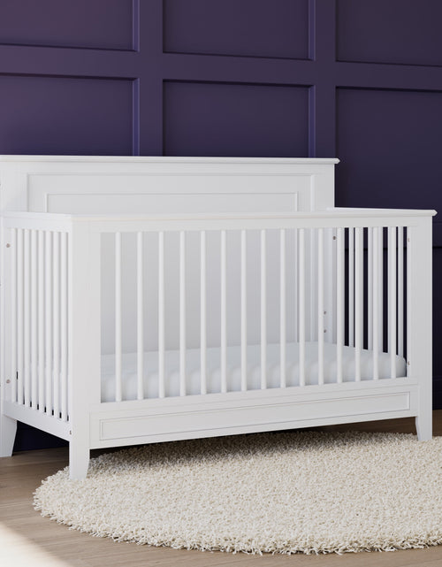 Load image into Gallery viewer, Solstice 5-In-1 Convertible Baby Crib, White
