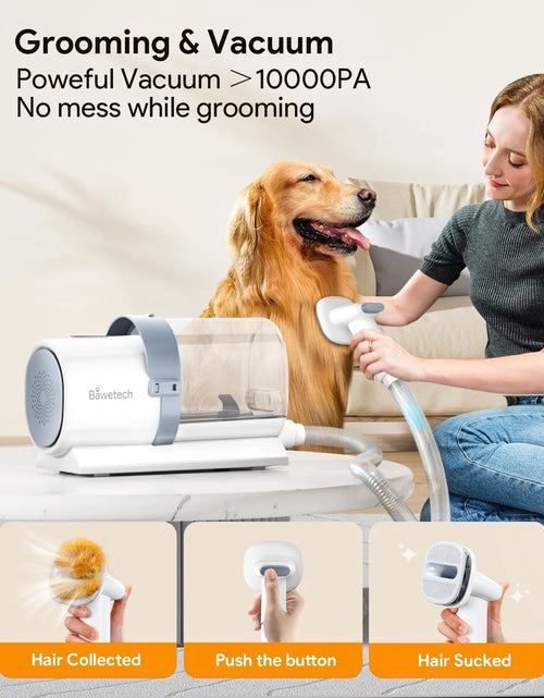 Load image into Gallery viewer, Dog Grooming Kit &amp; Vacuum, Suction 99% Pet Hair, 2.5L Large Capacity Dust Cup, 5 Pet Grooming Tools, Low Noise Dog Hair Remover Pet Grooming Supplies for Dogs Cats
