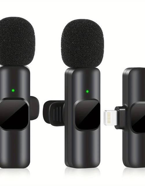 Load image into Gallery viewer, Professional Wireless Lavalier Microphone Perfect for Interviews Podcasts,Vlogs Videos for Iphone&amp;Ipad-For Android,Ios and 3.5Mm
