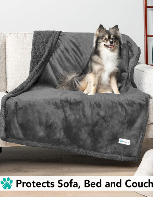 Load image into Gallery viewer, Puppy Dog Blanket | Pet Blanket Small Dog Indoor Cat Kitten | Fleece Sherpa Throw Doggy Blanket Crate Couch Sofa Bed | Soft Plush Fuzzy Fluffy Lightweight Warm Cover, 29X40
