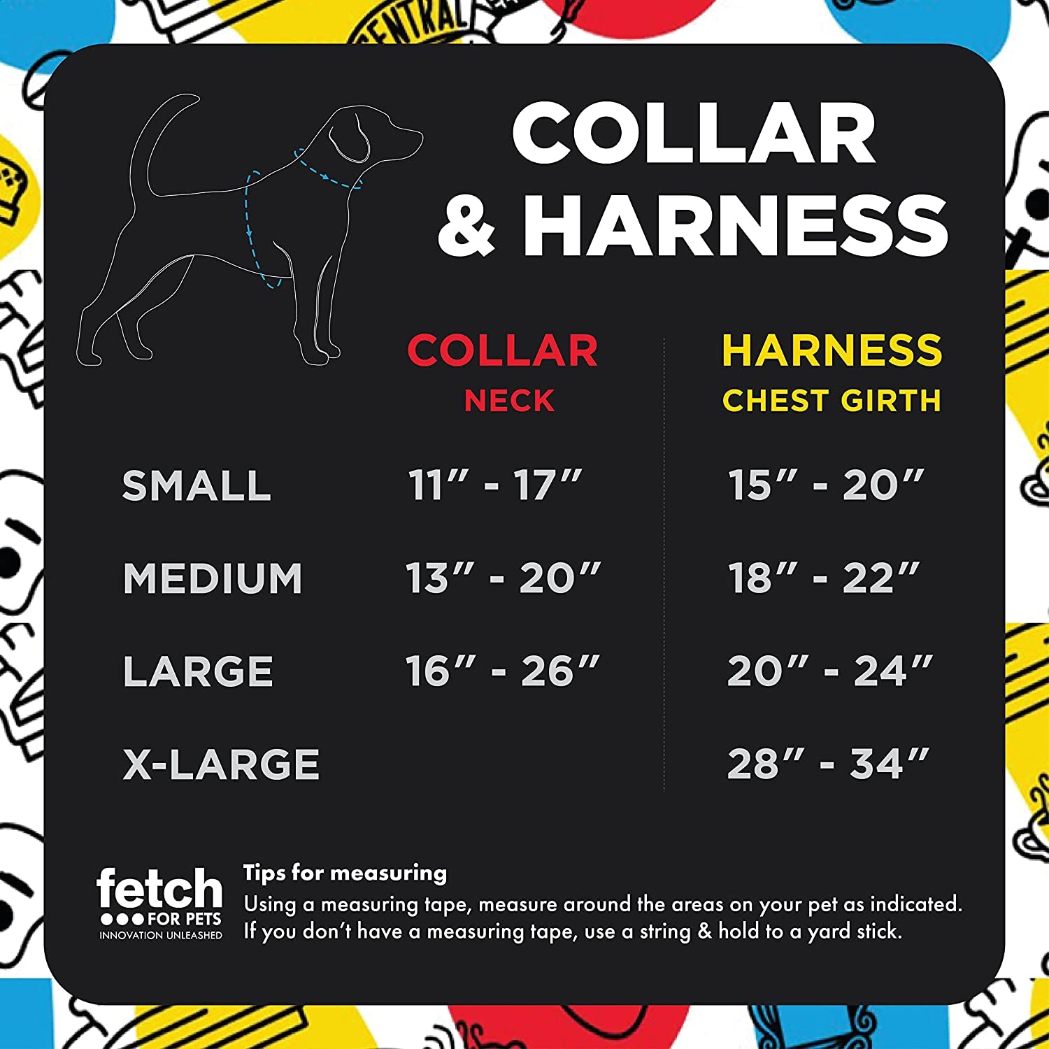 Friends TV Show Iconic Graphics Dog Collar - Friends Dog Collar, D Ring Collar, Cute Dog Collar, Puppy Collar, Collars for Dogs, Friends Pet Collar, Black Collar, Red Collar, Nylon Dog Collar