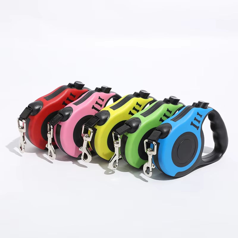 Pet Leash Automatic Retractable Dog Walker Adjustable Leash Pet Supplies Dog Walking Leash Multi-Color Traction Device