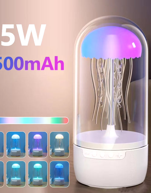 Load image into Gallery viewer, Creative Colorful Jellyfish Lamp with Bluetooth-Compatible Speaker Hifi Stereo Jellyfish Night Light 1800Mah LED Jellyfish Light
