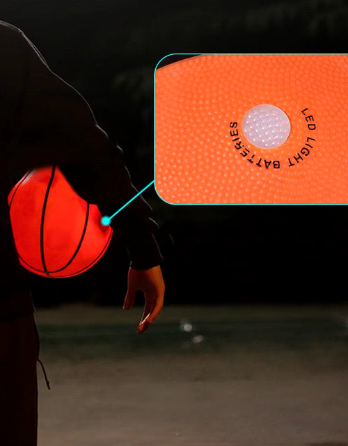 Load image into Gallery viewer, Light up Basketball High Brightness LED Growing Rubber Basketball for Training Freestyle Performances
