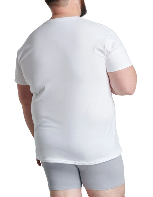 Load image into Gallery viewer, Men&#39;S Eversoft Crew Undershirts – 6-Pack, Moisture-Wicking, White &amp; Assorted, S-3XL &amp; Big/Tall
