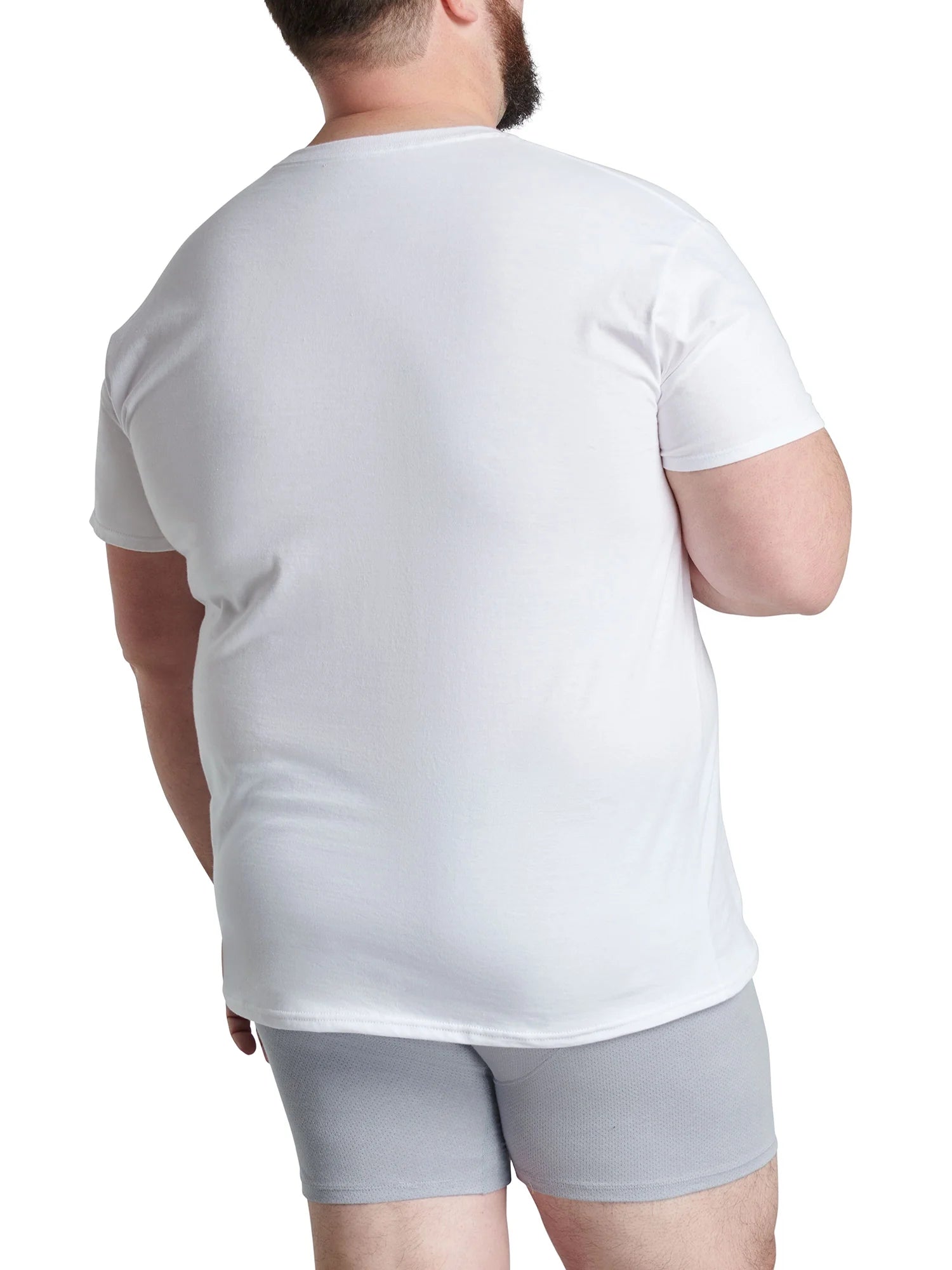 Men'S Eversoft Crew Undershirts – 6-Pack, Moisture-Wicking, White & Assorted, S-3XL & Big/Tall