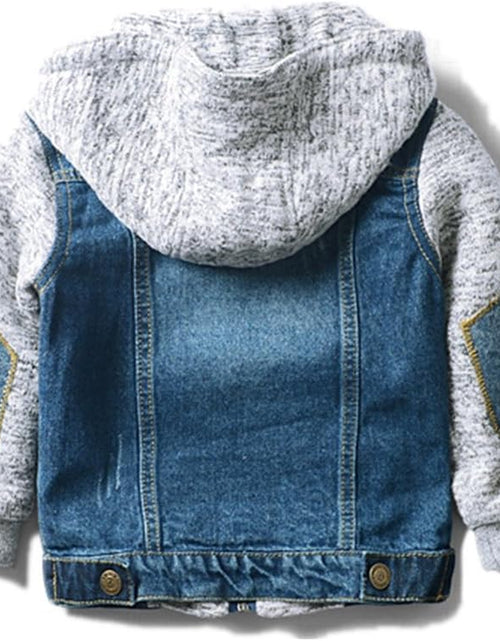 Load image into Gallery viewer, Boys&#39; Basic Denim Trucker Jackets Children Fall Hoodies Trendy Jeans Coats
