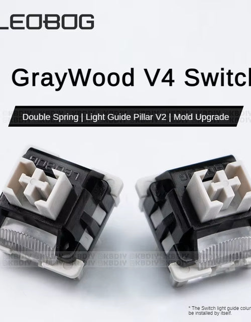 Load image into Gallery viewer, Graywood V4 V3 Switch Linear POM HIFI Switches for Custom Mechanical Keyboard KIT 3/5Pin DIY Gaming Accessories GMK67
